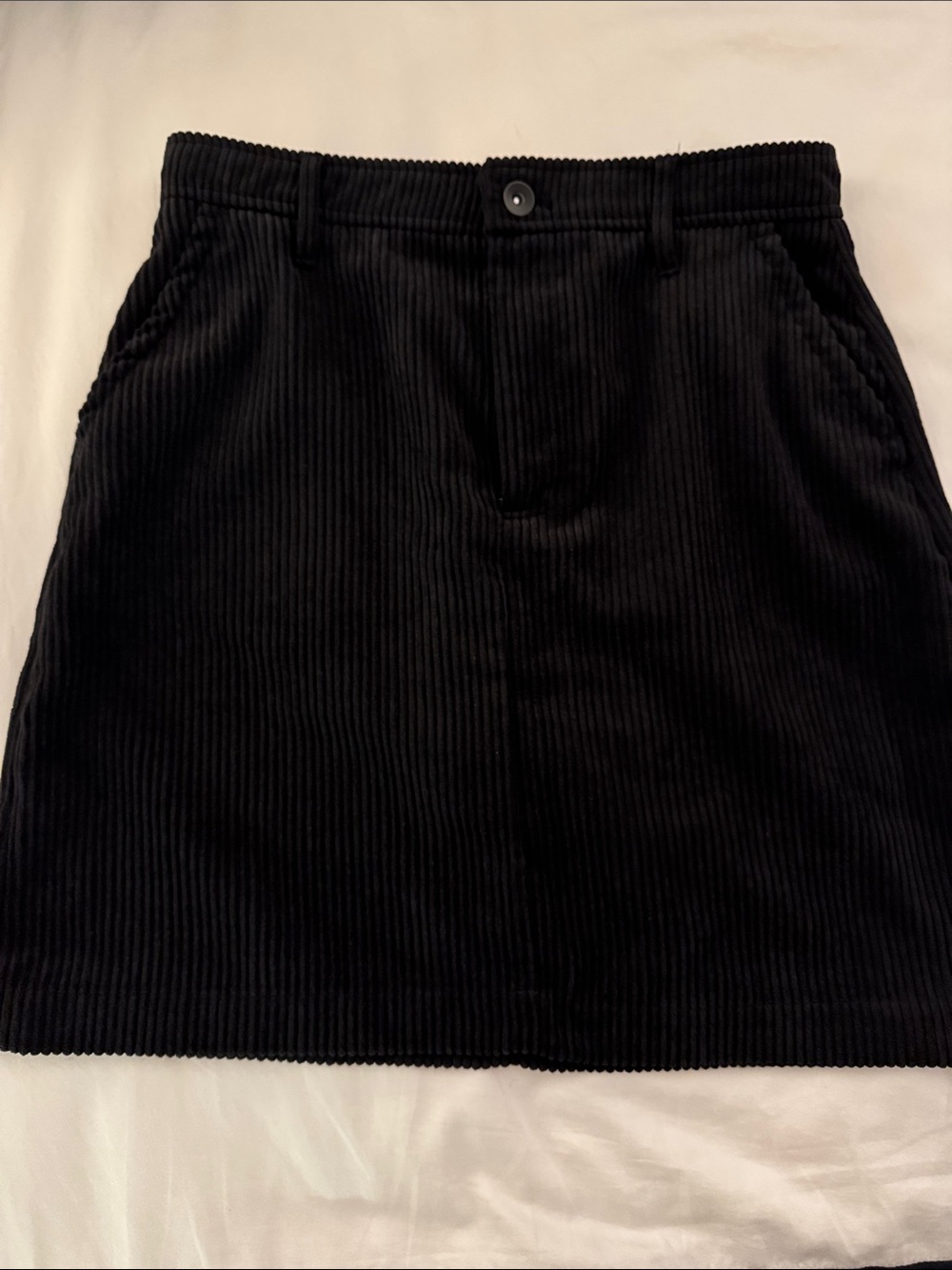 Banana Republic Black Corduroy A-Line Skirt